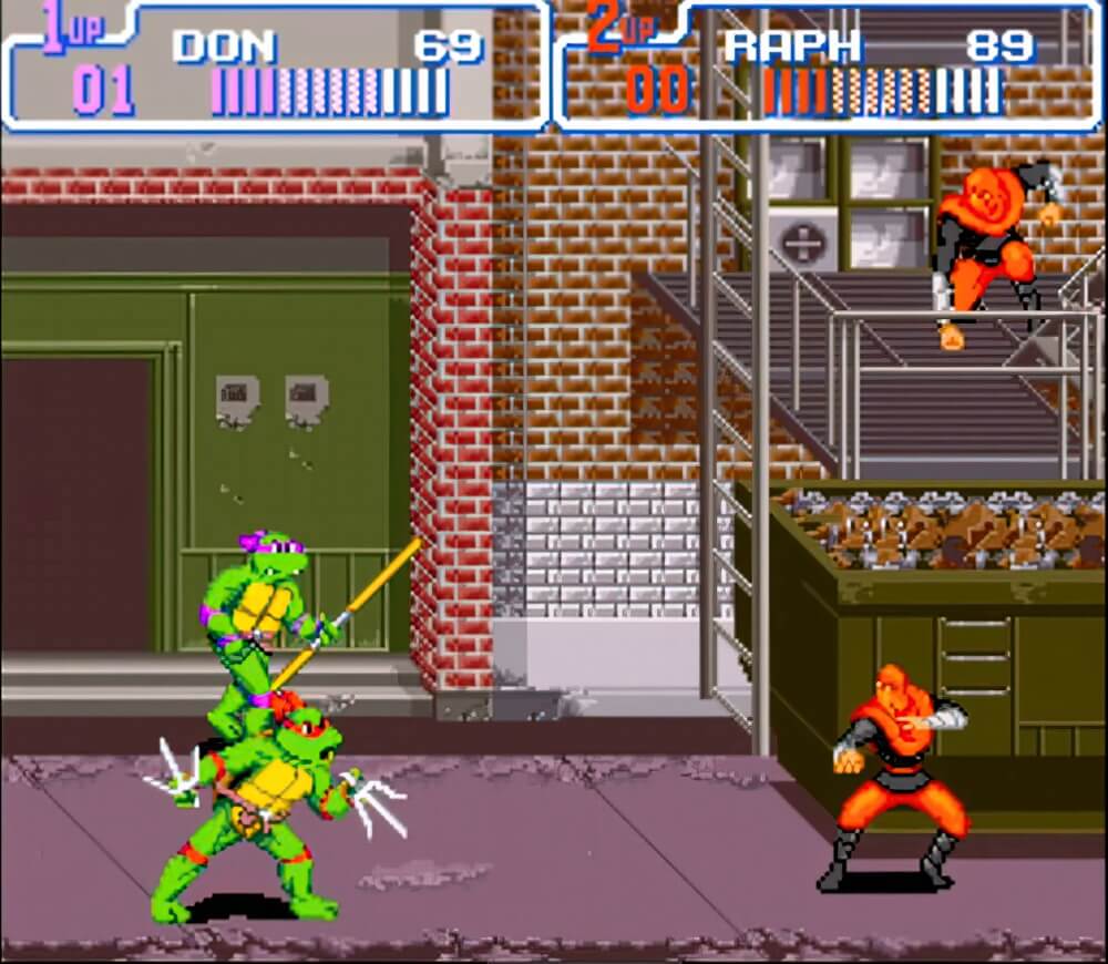 Teenage Mutant Ninja Turtles IV - Turtles in Time - геймплей игры Super Nintendo\Famicom